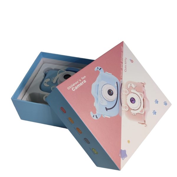 Cámara digital para niños, cámara juegos color azul